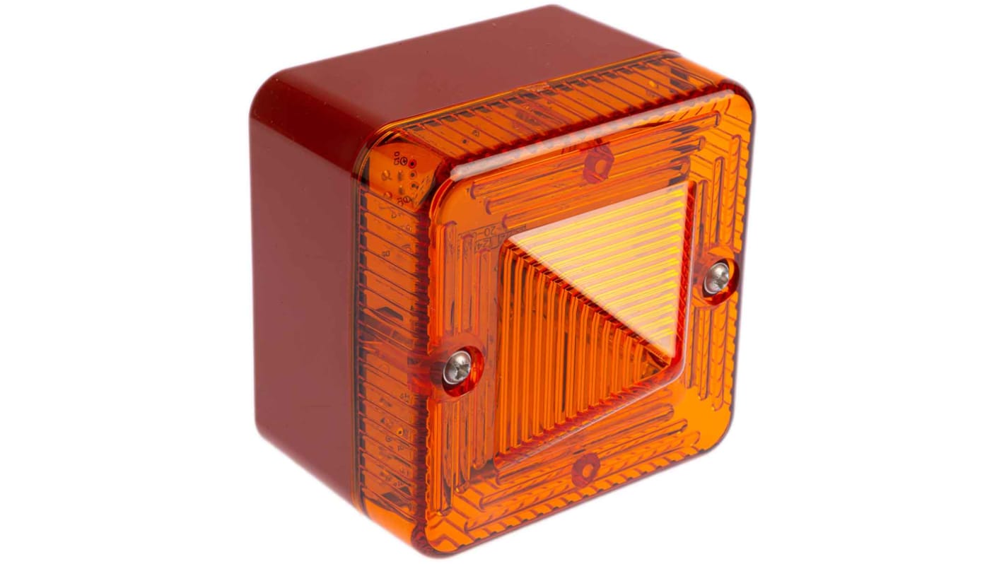 e2s L101X Series Amber Flashing Beacon, 24 V ac/dc, Surface Mount, Xenon Bulb, IP66