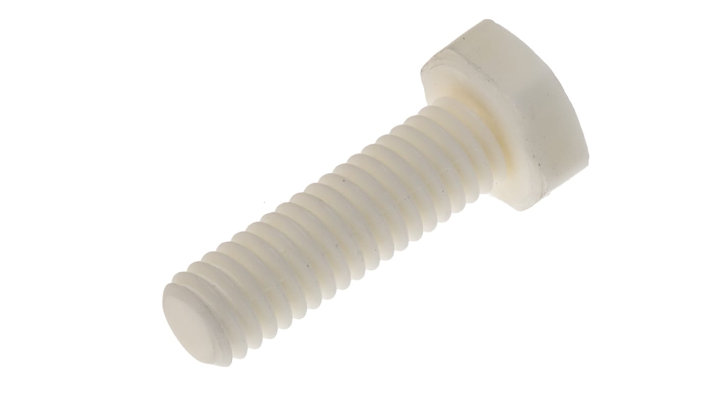 RS PRO Plain Ceramic Hex, Hex Bolt, M6 x 20mm