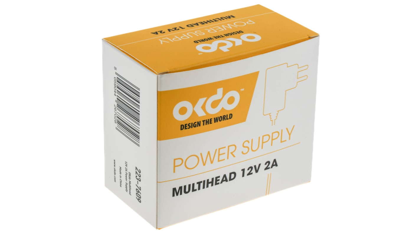 Okdo 12 V Netzteil, 1.5m, Schwarz, Universalstecker, 2 A