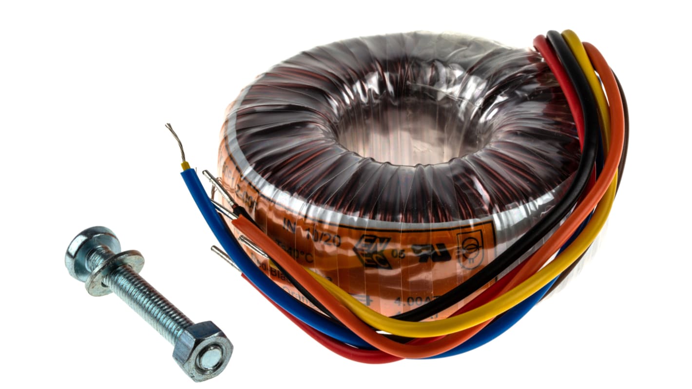 Nuvotem Talema 230V ac, 2 x 15V ac Toroidal Transformer, 30VA 2 Output