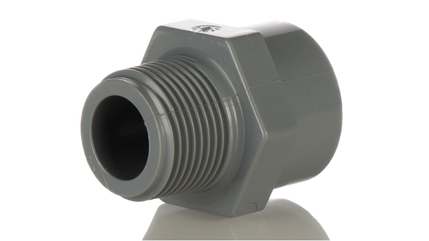 729911707 Fischer Straight Adapter PVC & ABS Threaded Fitting RS