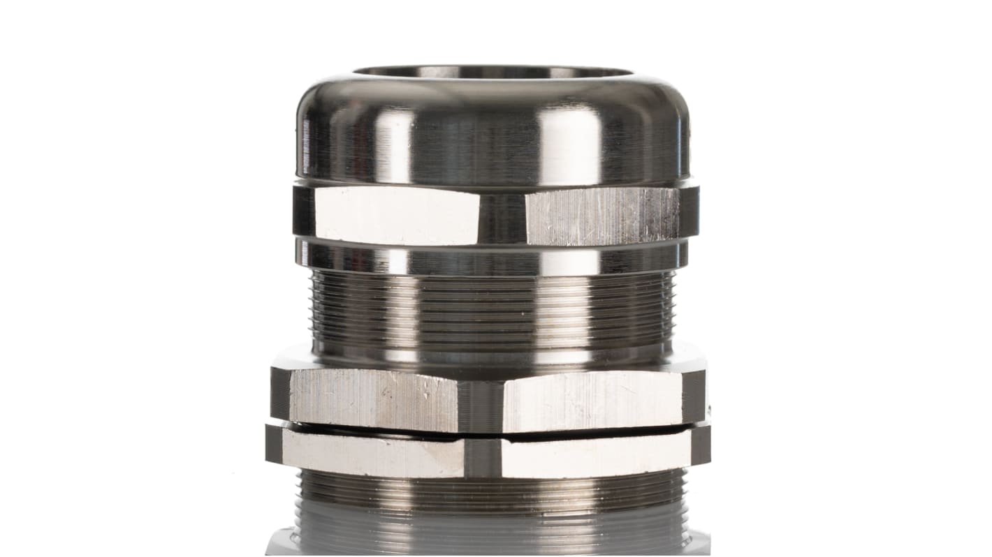 2411871 | Rittal SZ Series Brass Cable Gland, M63 Thread, 34mm Min ...