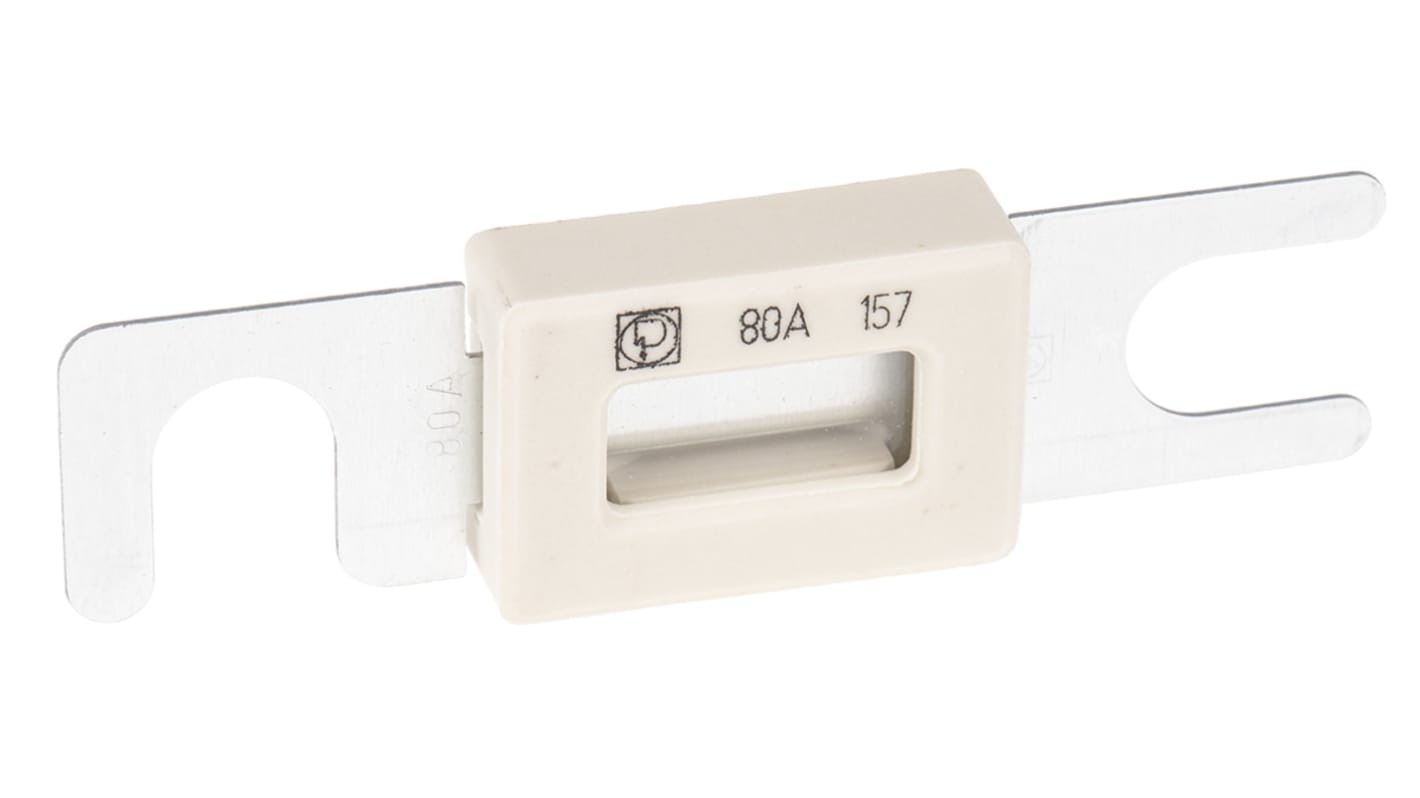 Littelfuse Autóbiztosíték 80A, Szürke, fehér 80V dc