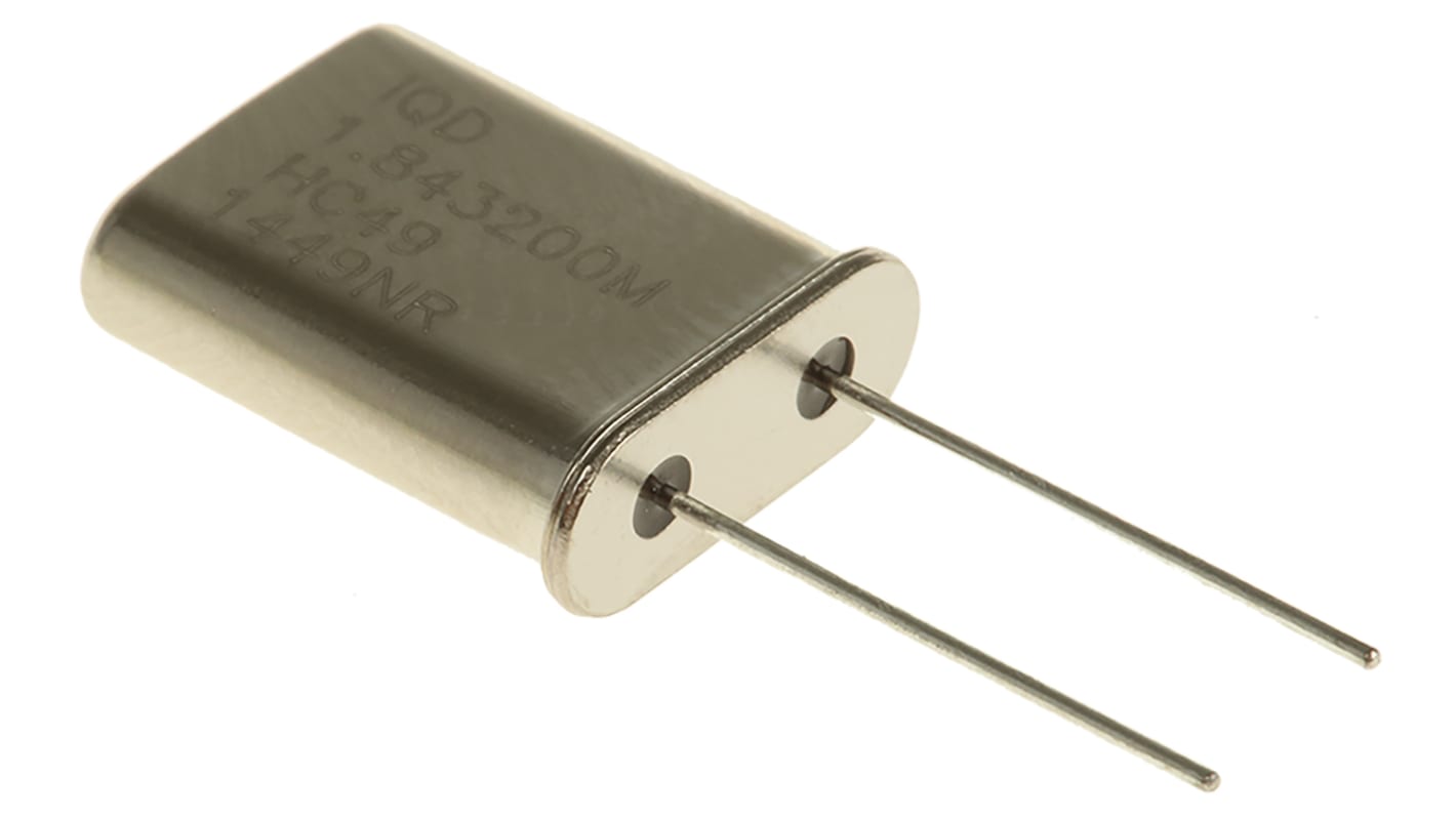 Crystal 1.8432MHz, ±20ppm, 2-Pin HC-49