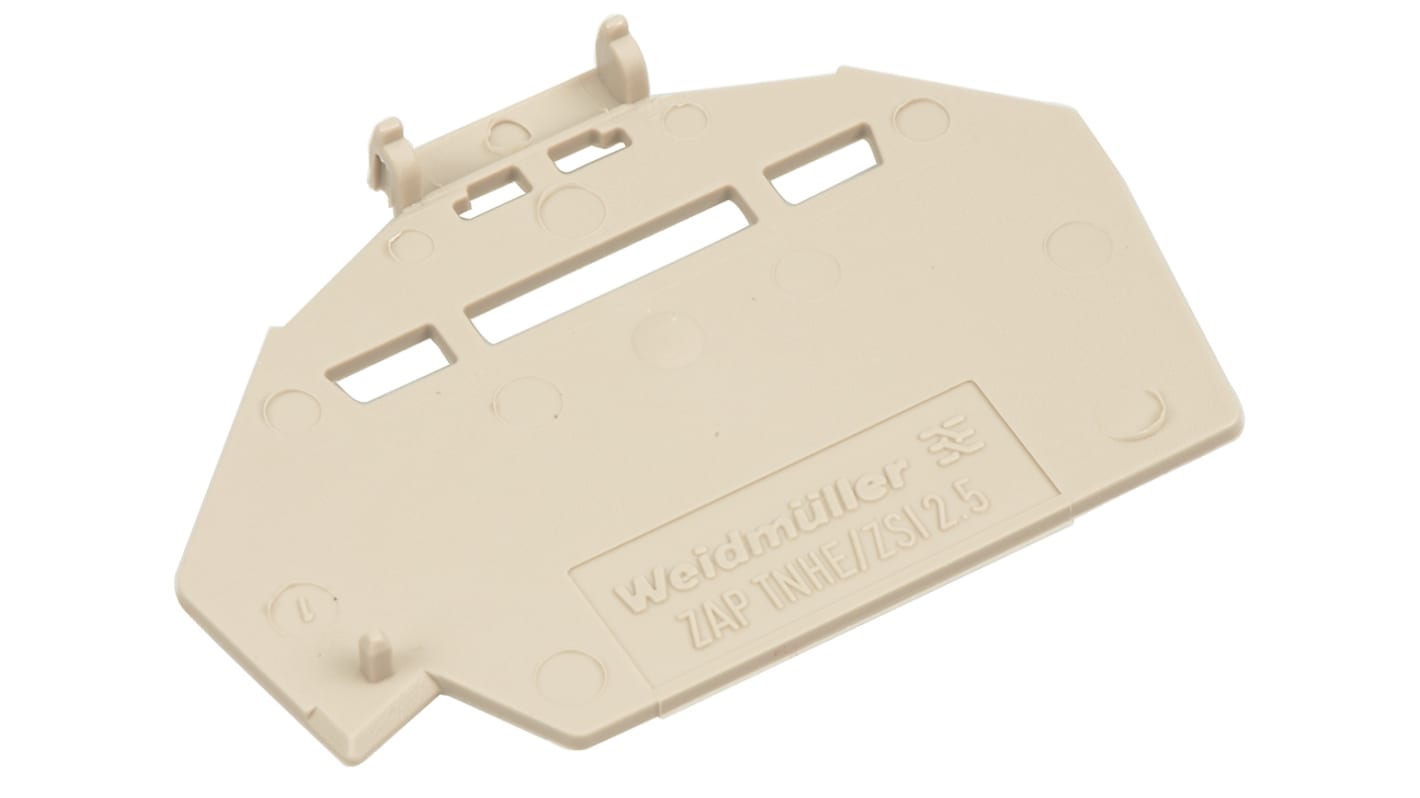 1610840000 Weidmuller Z Series End Cover for Use with DIN Rail
