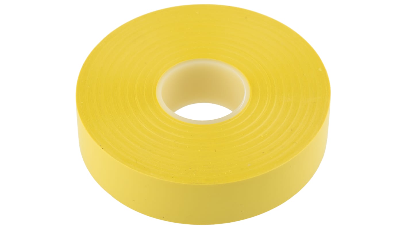 Advance Tapes Isoleringstape, Gul 8000V PVC, 19mm x BS EN 60454-3-1/type 2 33m, Tykkelse: 0.13mm AT7