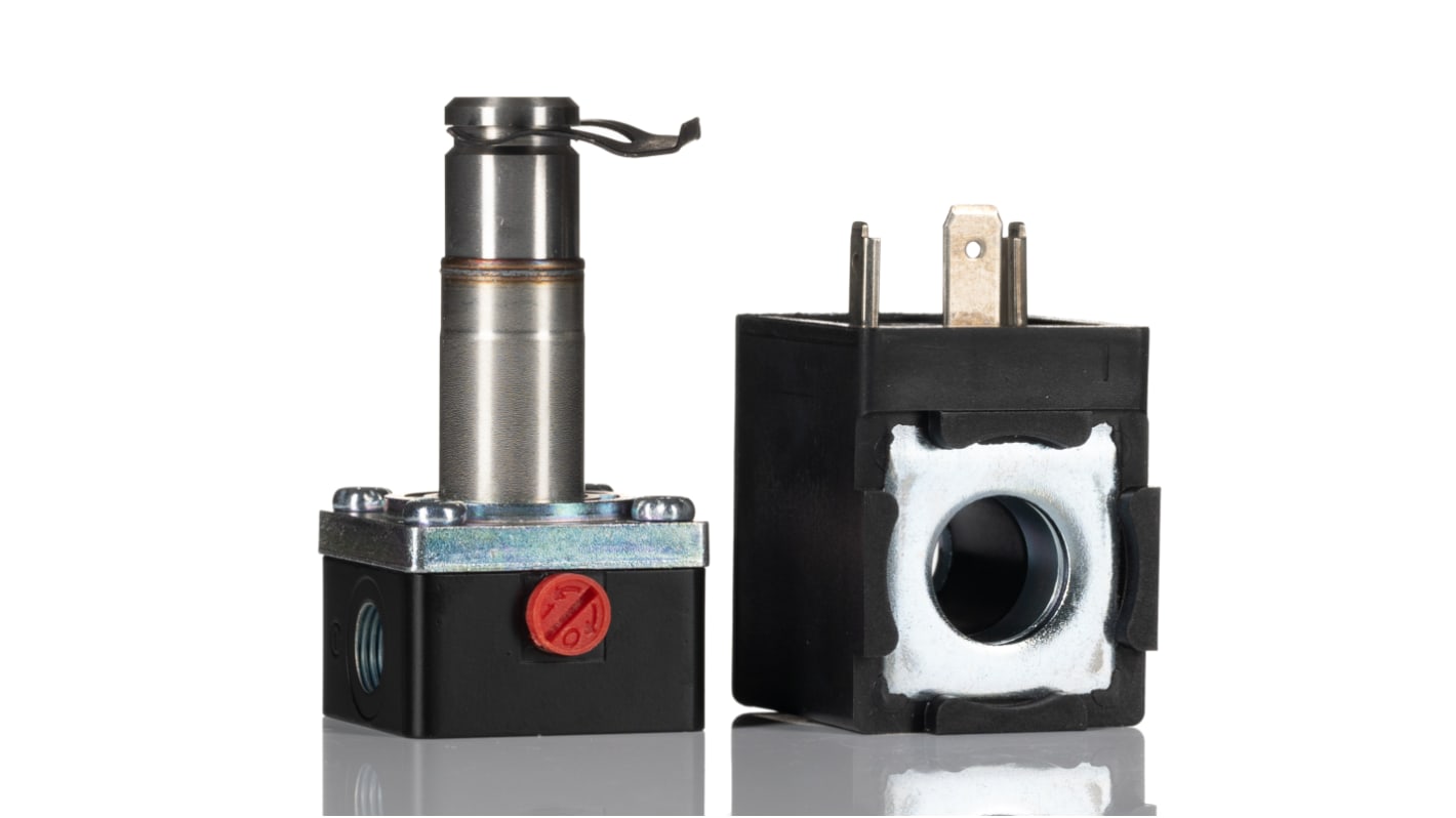 Elettrovalvole per pneumatica Norgren, G 1/8, funzione 2/2, azionamento Solenoide/Molla, 220→240V ca