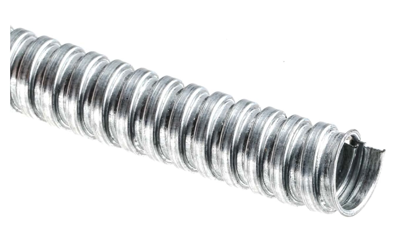 Adaptaflex Kanal, Galvaniseret stål, Fleksibel Metal, Diameter: 16mm, L: 10m