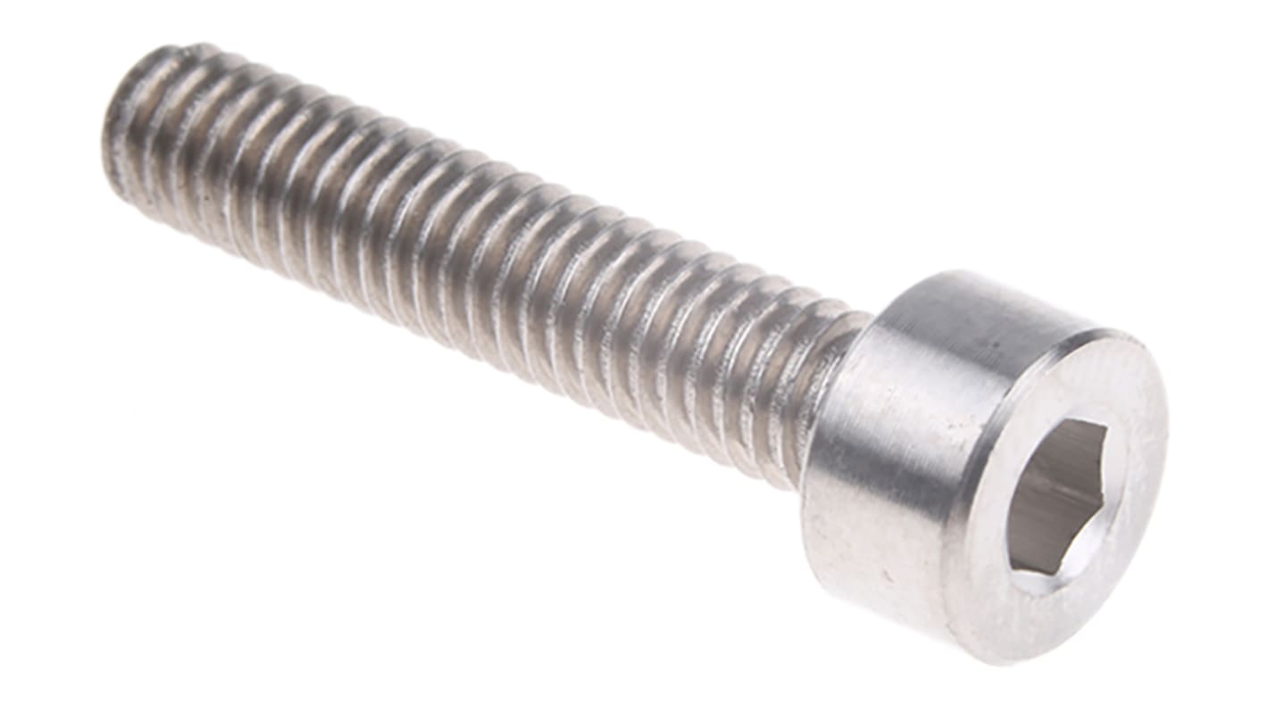 RS PRO Titanium Alloy Hex Socket Cap Screw, DIN 912, M4 x 20mm