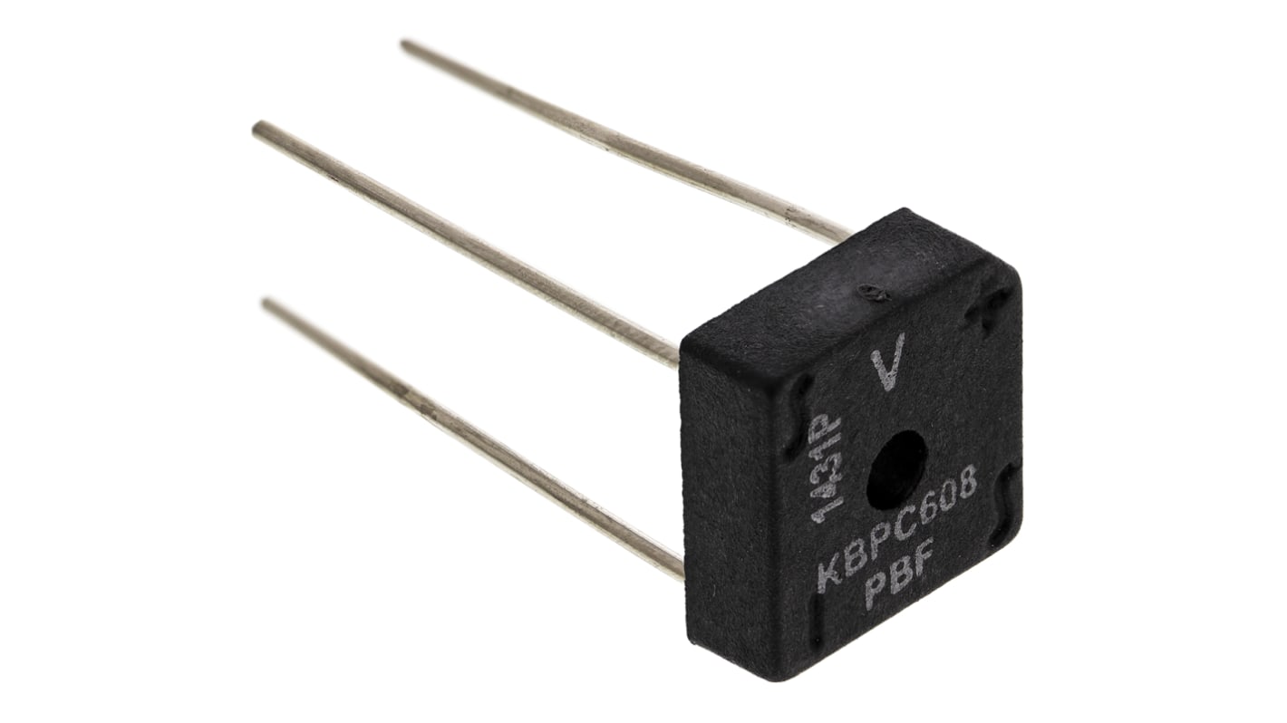 Vishay Bridge Rectifier, 6A, 800V, 4-Pin