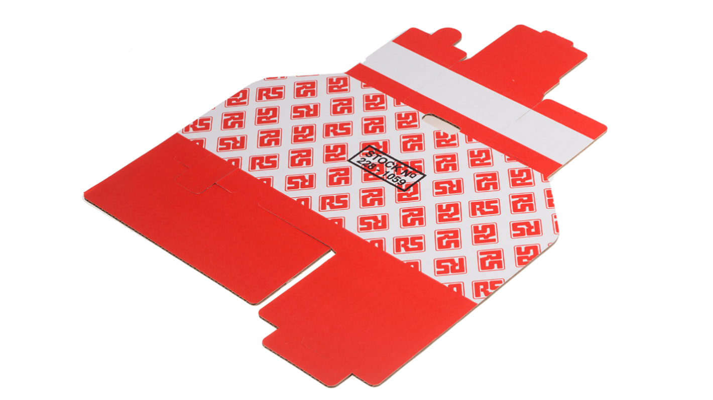 Contenitore RS PRO Rosso Cartone, 100mm x 75mm x 150mm