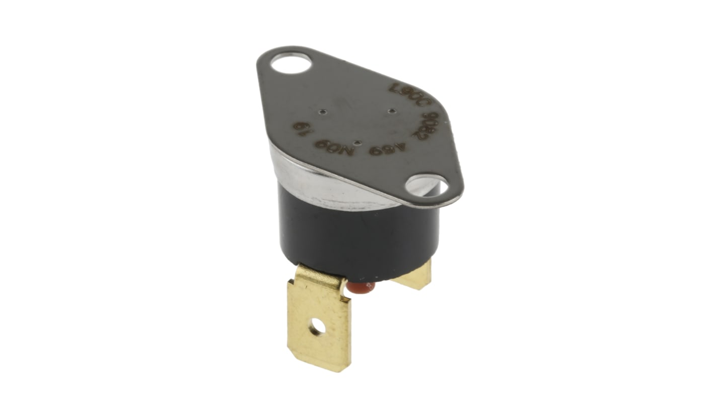 Honeywell Bi-Metallic Thermostat, Opens at +90°C, +150°C Max, NC, Manual Reset, Bracket Mount