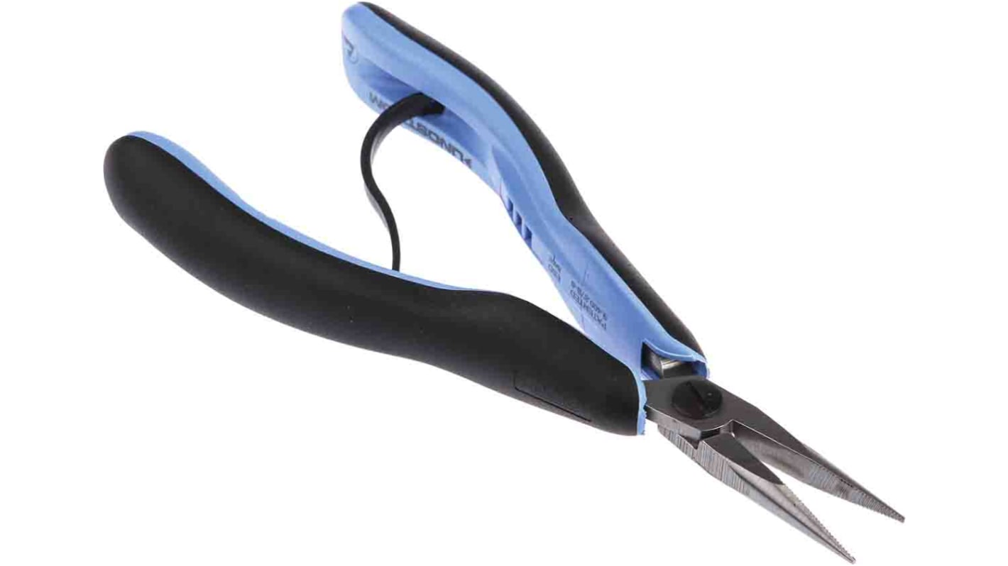 Lindstrom Long Nose Pliers, 158.5 mm Overall, Straight Tip, 32mm Jaw, ESD