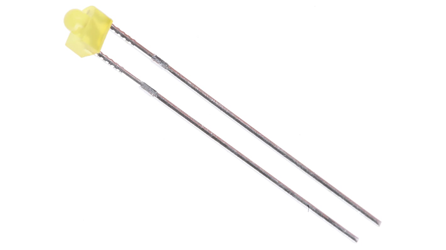 LED Jaune, Traversant, 1,8 mm, 2.5 V