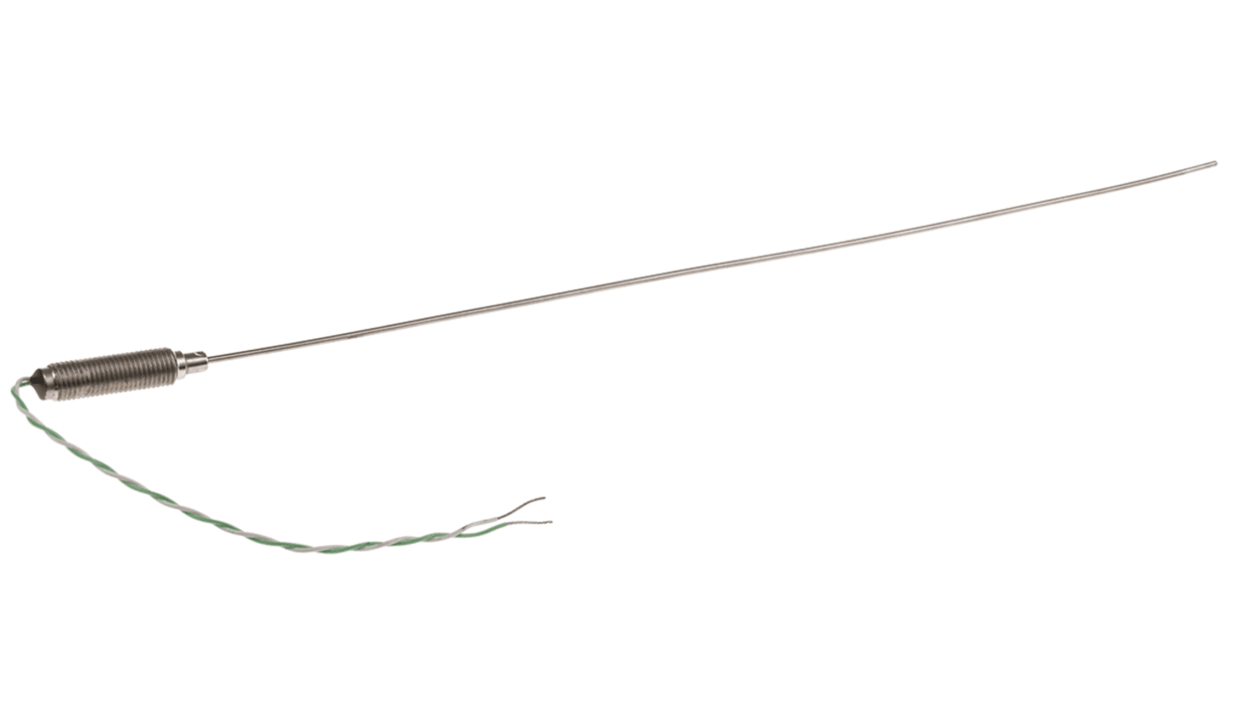 RS PRO Type K Thermocouple 250mm Length, 1.5mm Diameter → +1100°C