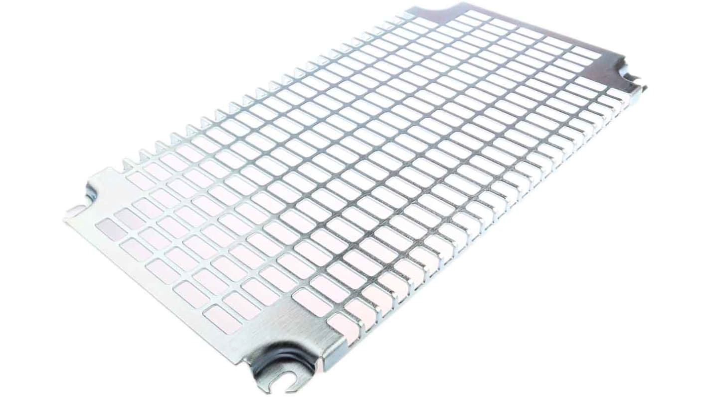 NSYMR53 Schneider Electric Steel Perforated Mounting Plate, 2mm H