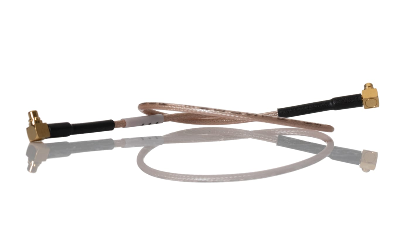 Cable coaxial RF Samtec, 50 Ω, con. A: MMCX, Macho, con. B: MMCX, Macho, long. 235mm Negro