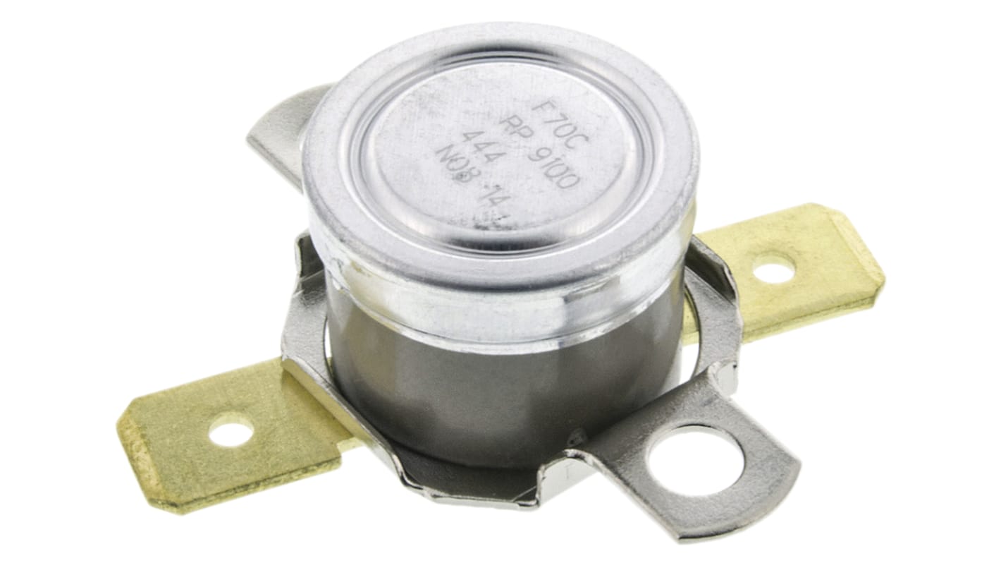 Honeywell Bi-Metallic Thermostat, Opens at +55°C, Closes at +70°C, +186°C Max, NO, Automatic Reset