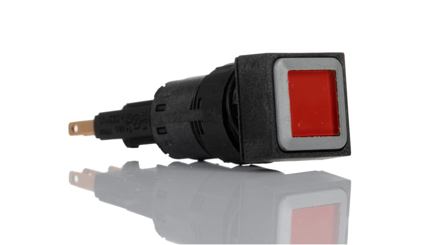 Eaton RMQ16 Series Illuminated Illuminated Push Button Switch, Momentary, Through Hole, Red LED, 24V, IP65