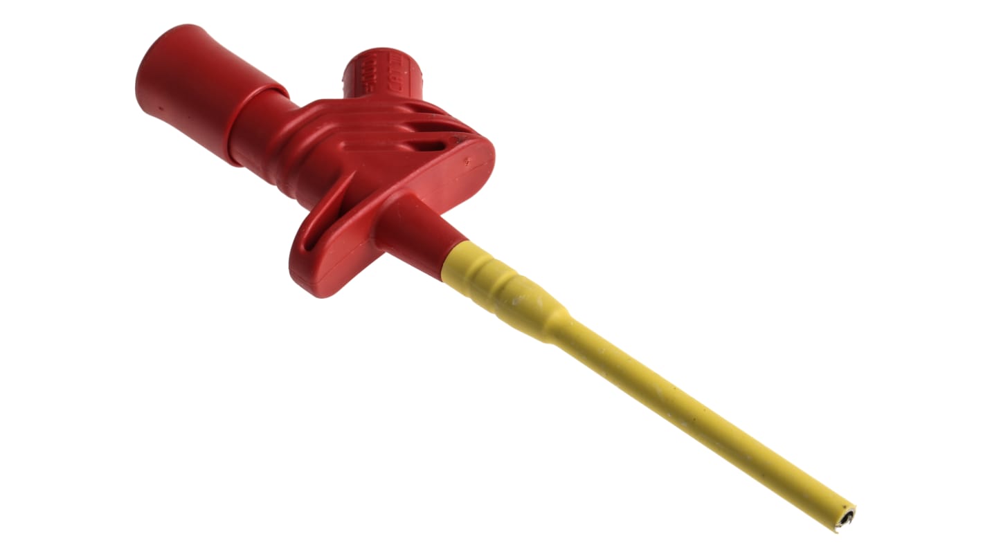 972309101 Hirschmann Test & Measurement Red Hook Clip, 20A, 1000V ac