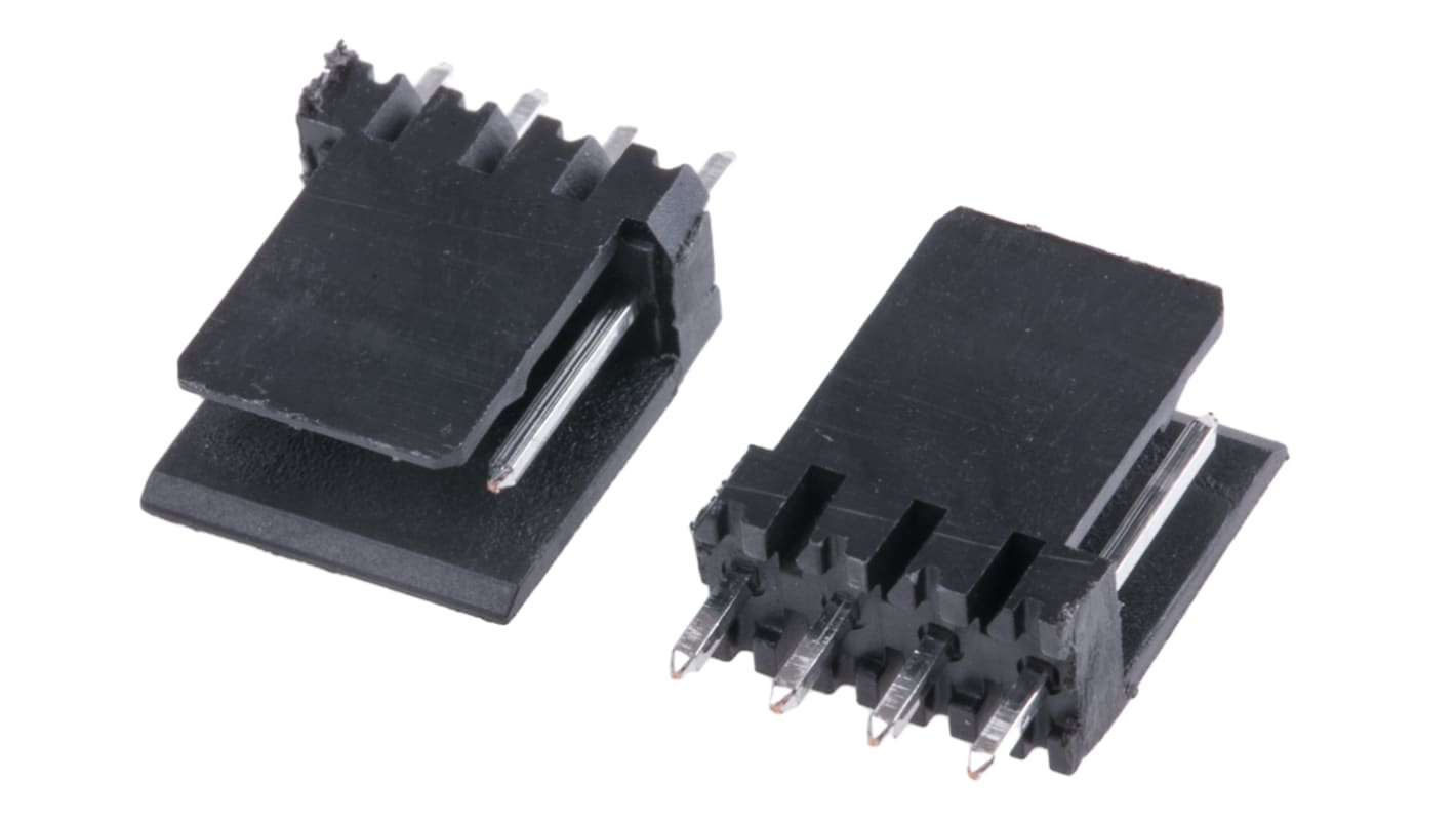 Conector macho para PCB Stelvio Kontek serie 475 de 4 vías, 1 fila, paso 2.54mm, para soldar, Montaje en orificio