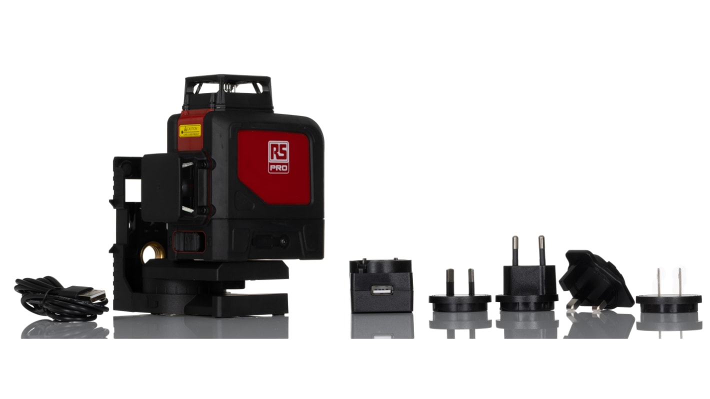 RS PRO 903CG, 520nm Green, 3 Line Laser Level RS