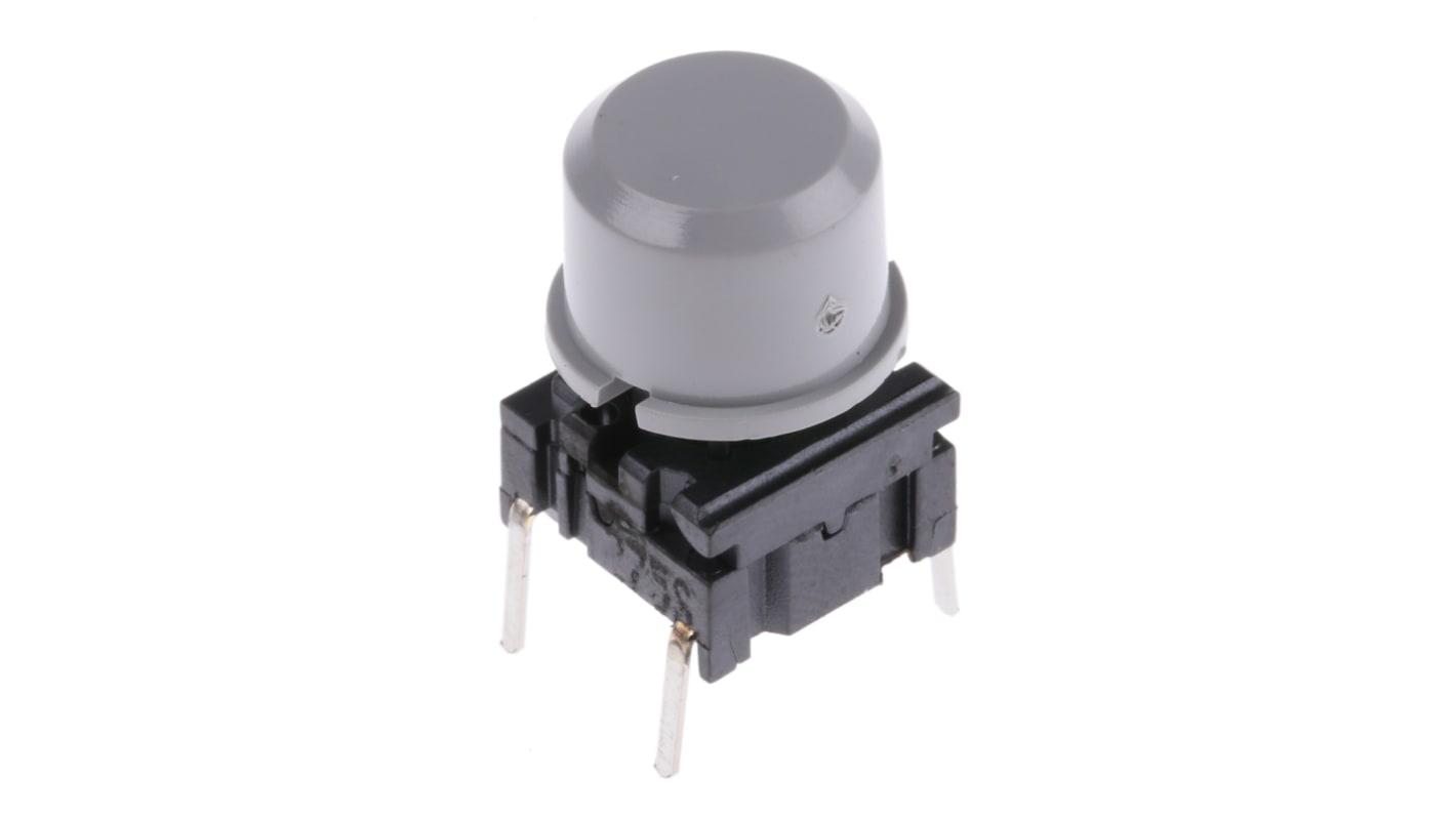 MEC Grey Tact Switch, SPST 50 mA @ 24 V dc