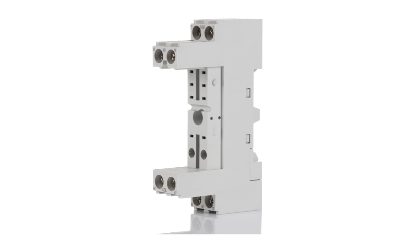 ABB CR-P DIN Rail Relay Socket, for use with CR-P Interface Relay