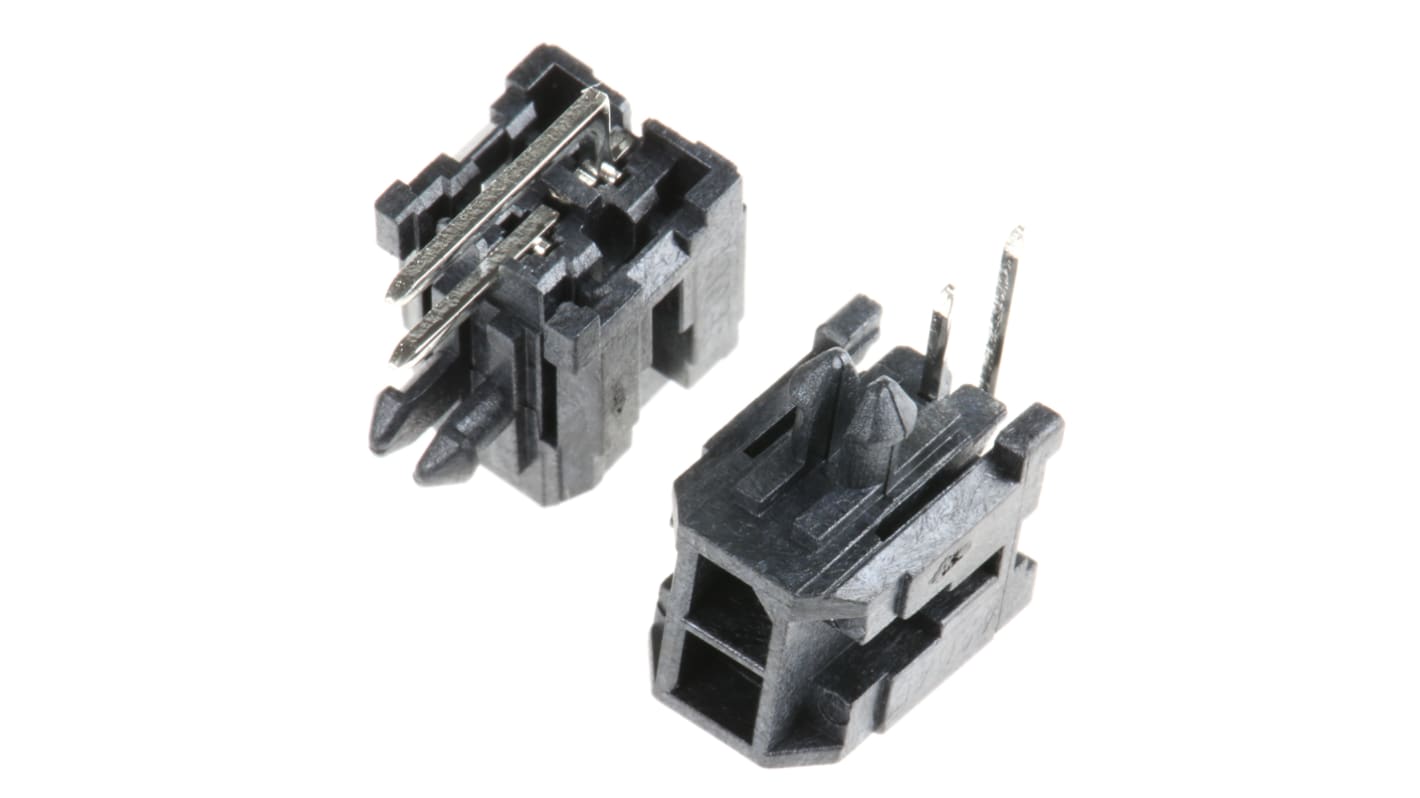 Conector macho para PCB Molex serie 43045 de 2 vías, 1 fila, paso 3mm, terminación Orificio Pasante, Montaje en