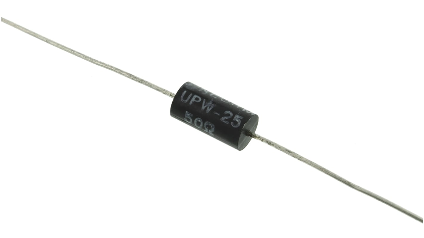 TE Connectivity 50Ω Wire Wound Resistor 0.25W ±0.1% UPW25B50RV