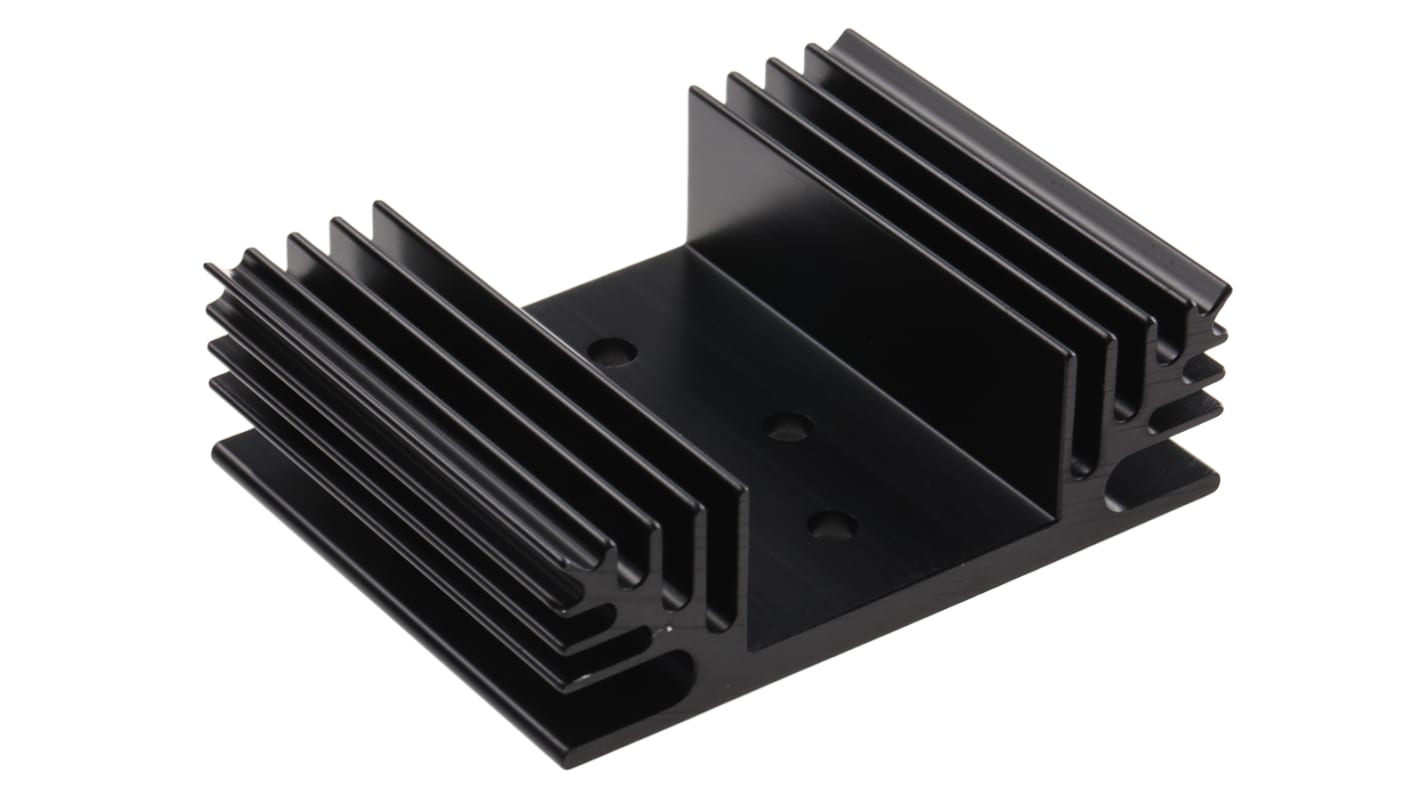 RS PRO Heatsink, Universal Rectangular Alu, 3.3K/W, 50 x 65 x 20mm RS