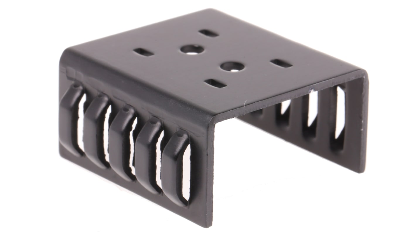 Heatsink, TO-220, 7.6°C/W, 38 x 42 x 19mm, Clip, Screw