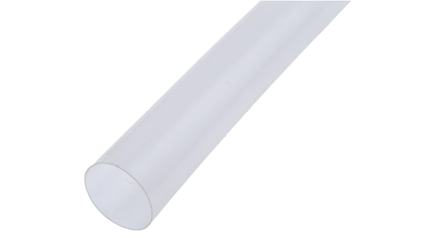 TE Connectivity Heat Shrink Tubing, Clear 12mm Sleeve Dia. x 1.2m Length 3:1 Ratio, RNF-3000 Series