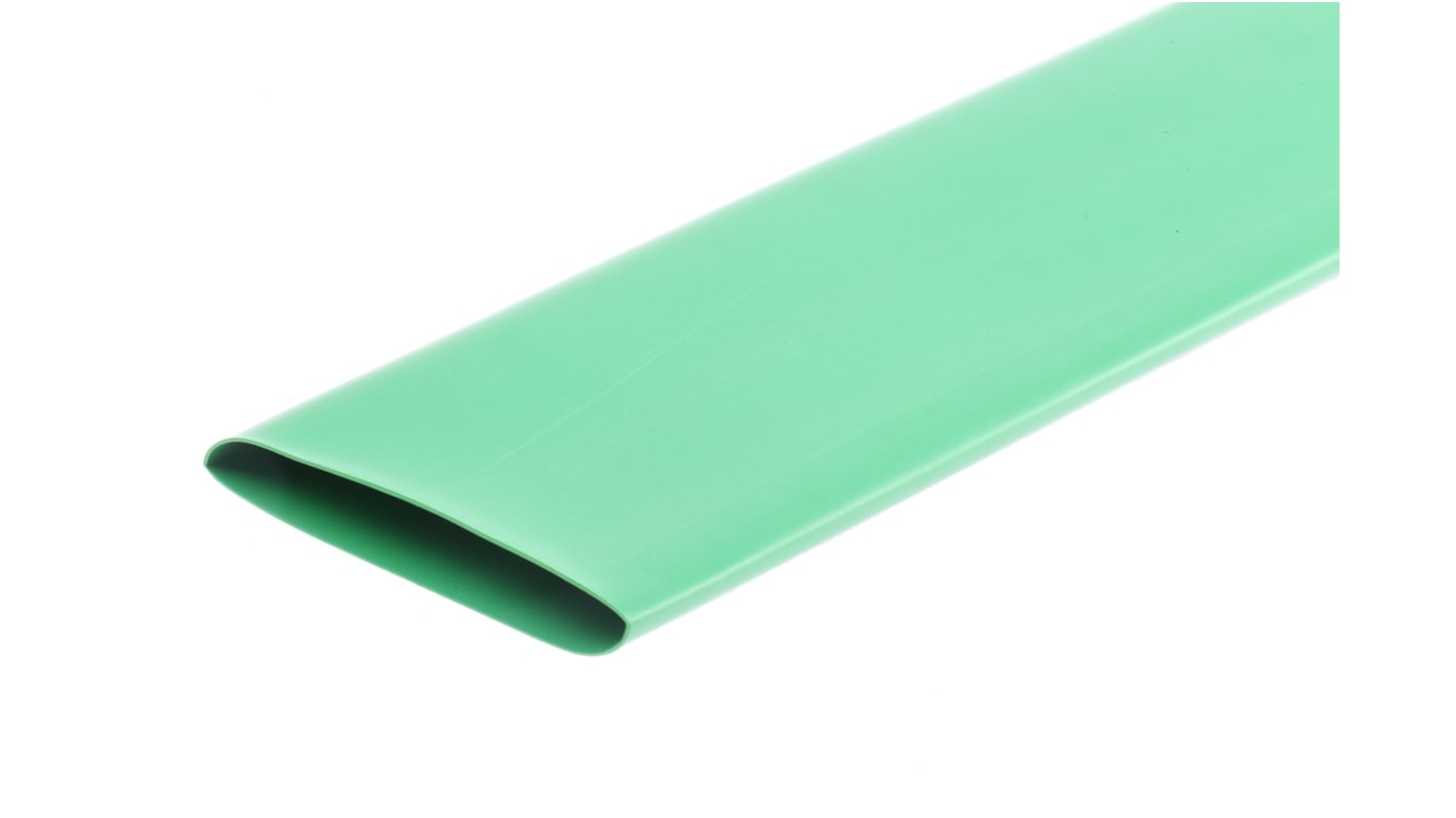 TE Connectivity Heat Shrink Tubing, Green 24mm Sleeve Dia. x 1.2m Length 3:1 Ratio, RNF-3000 Series