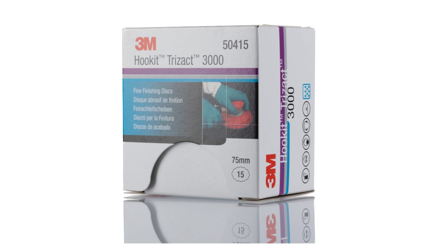 3M Trizact Silicon Carbide Sanding Disc, 75mm, P3000 Grit, 7000034391