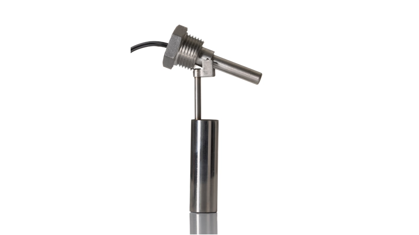 RS PRO Side Mounted SUS316 Float Switch, Float, 1m Cable, NO RS