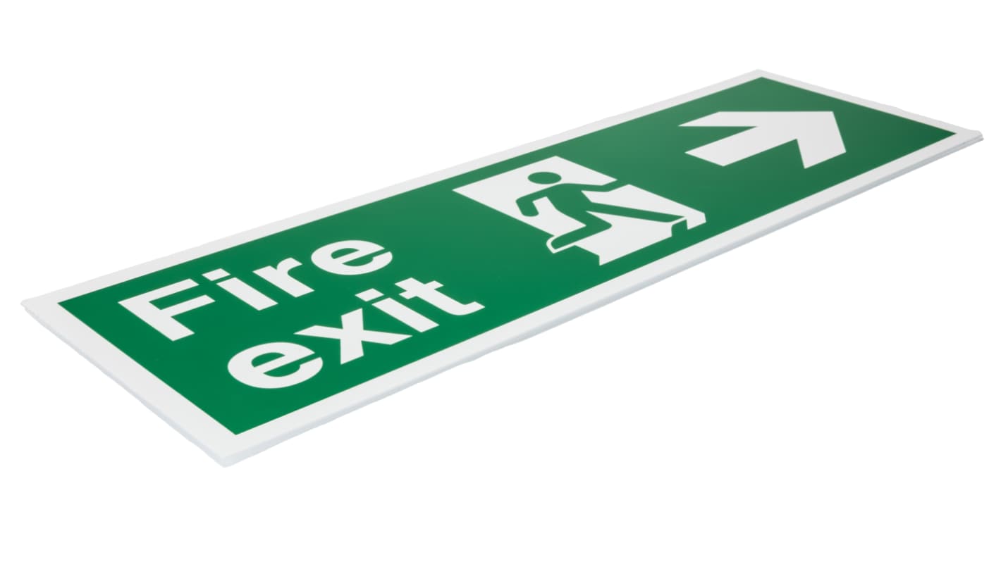 PVC FIRE EXIT, Fire Exit, English, Exit Sign