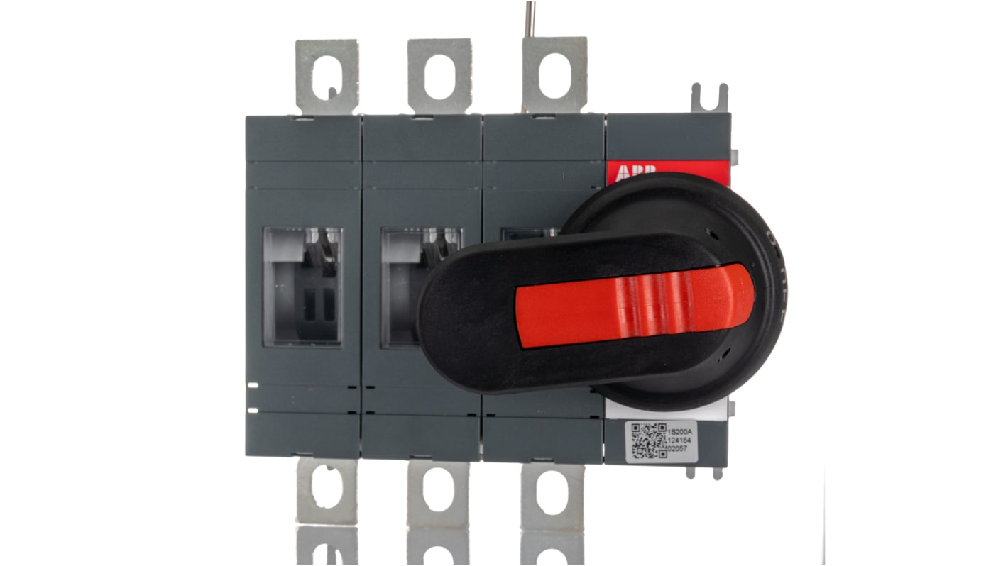 ABB 3 Pole Base Mounting Switch Disconnector - 250A Maximum Current, 250kW Power Rating, IP00, IP65
