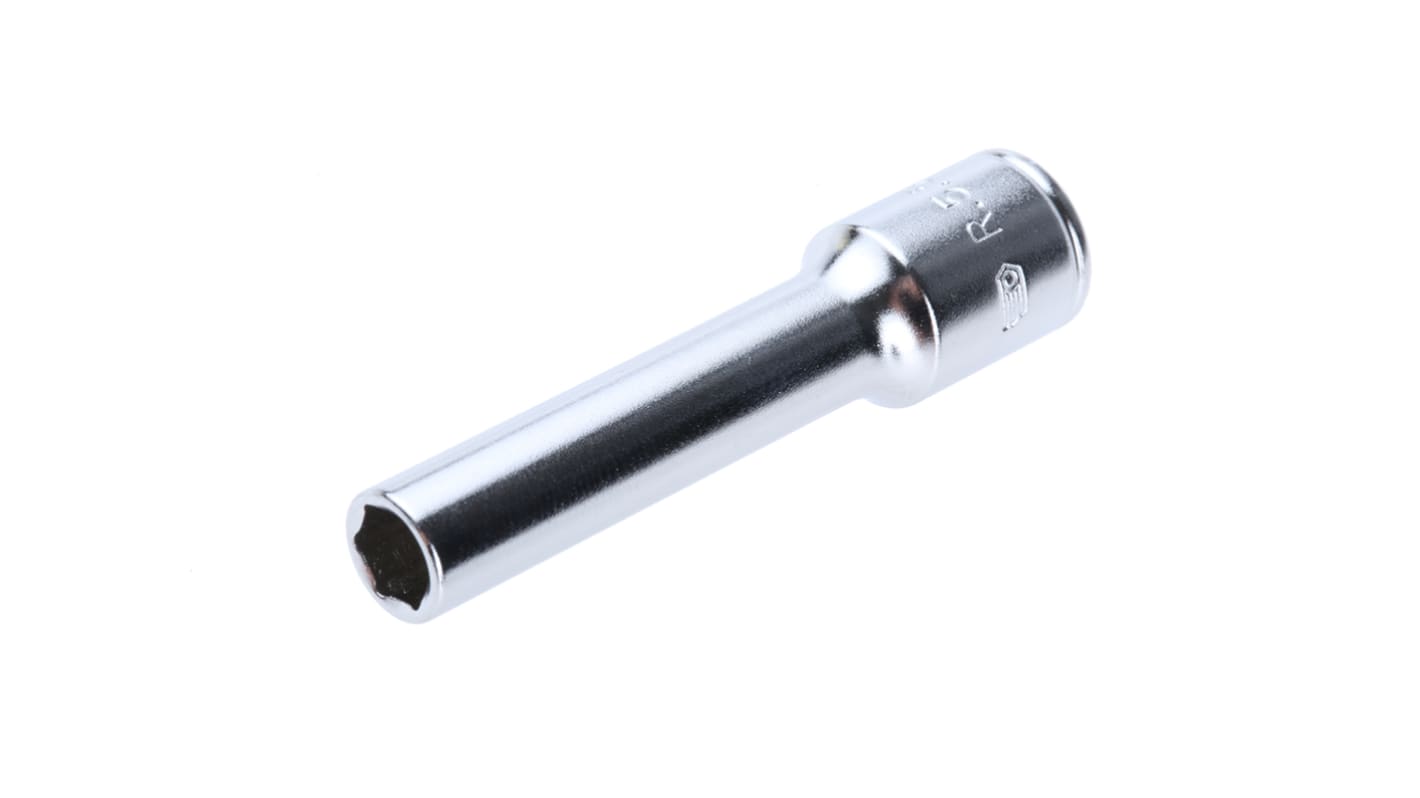 Facom 1/4 in Drive 5.5mm Deep Socket, 6 point, 50.5 mm Overall Length