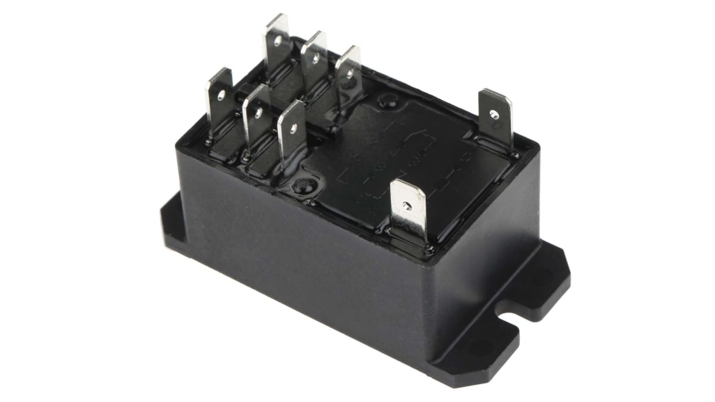 TE Connectivity Flange Mount Non-Latching Relay, 240V ac Coil, 30A Switching Current, DPDT