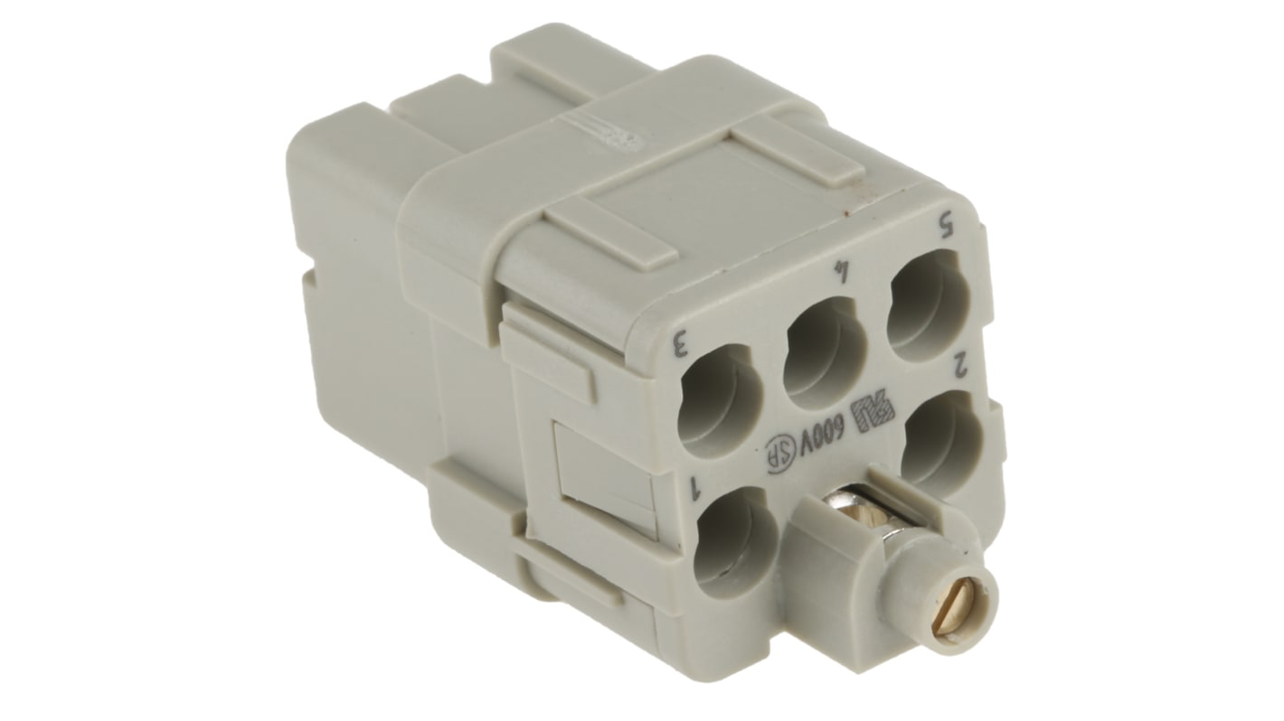 Inserto de conector de potencia HARTING Hembra, serie Han Q