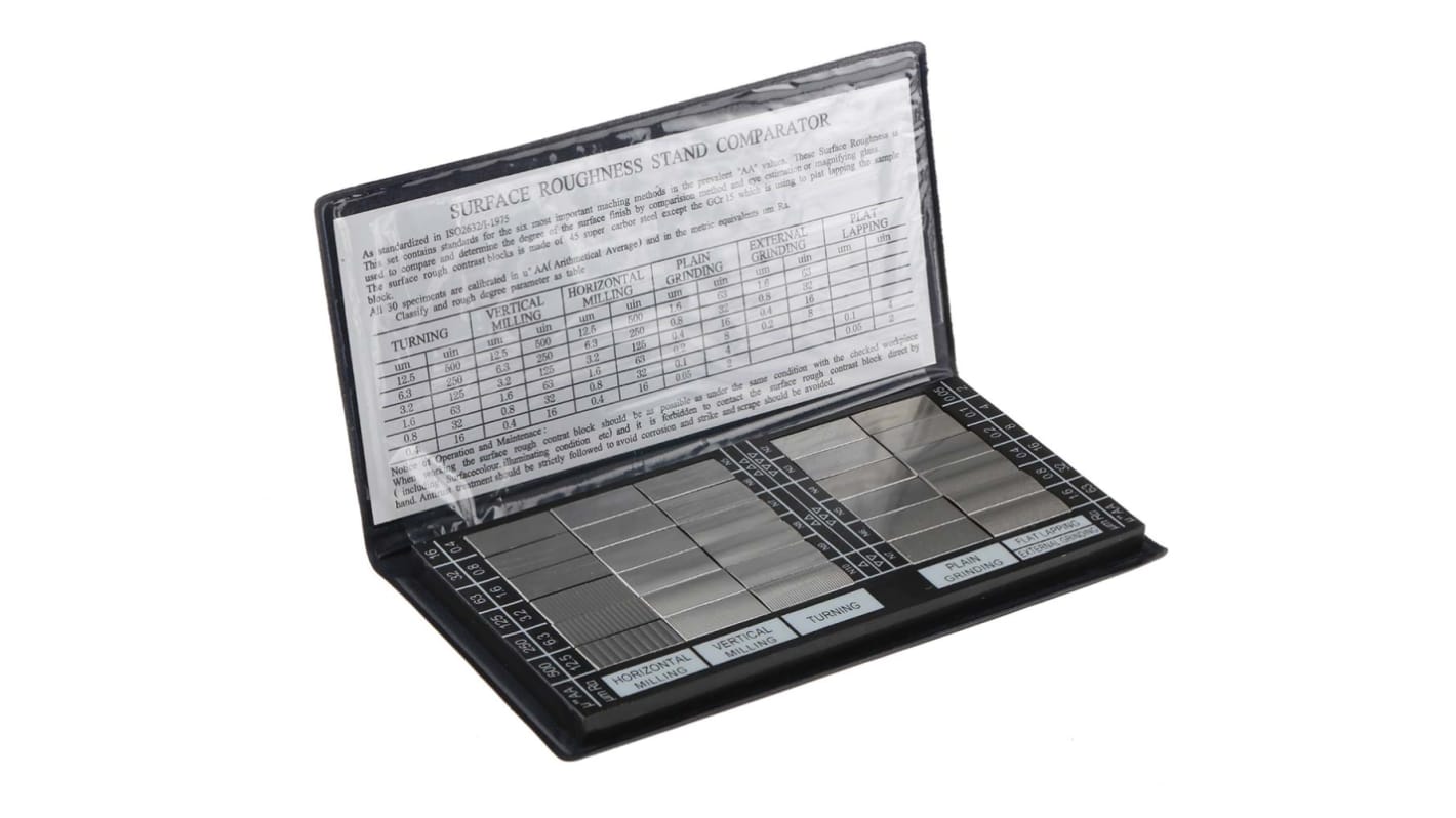 RS PRO 30 piece Surface Roughness Comparator Set