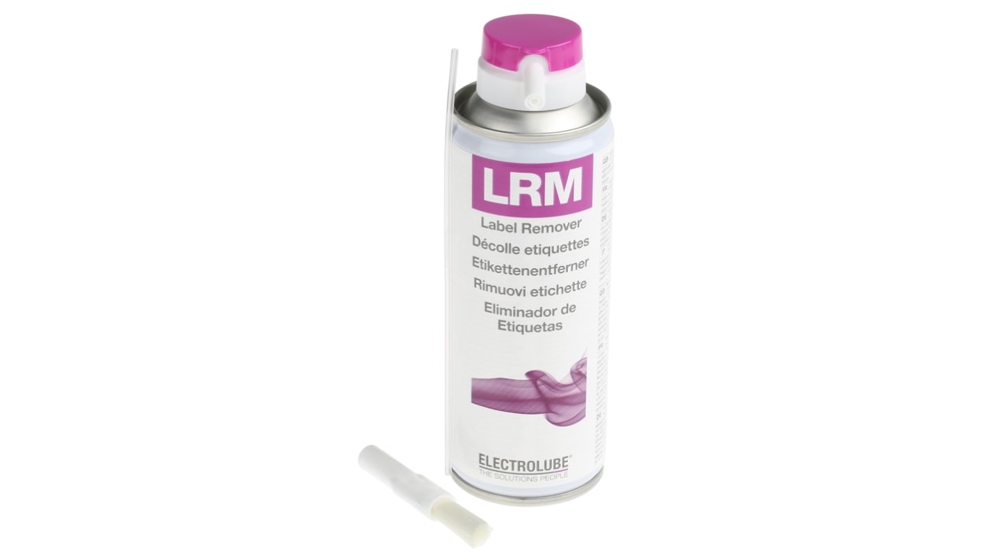 Solvente per la rimozione di etichette Electrolube LRM in  in spray da 200 ml