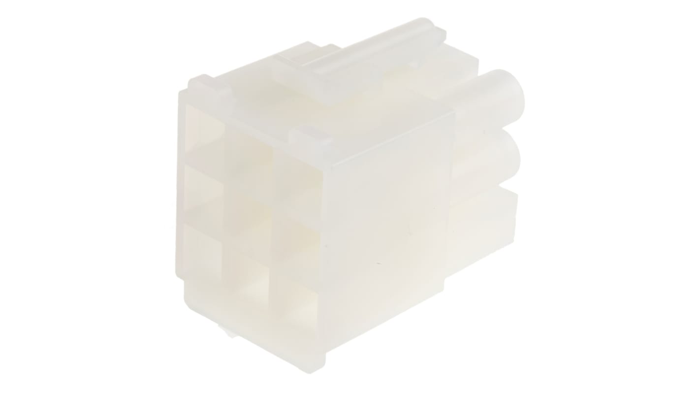 Carcasa de conector Molex 39-03-6094, Serie STANDARD .093", paso: 6.7mm, 9 contactos, 3 filas, Recto, Hembra, Montaje