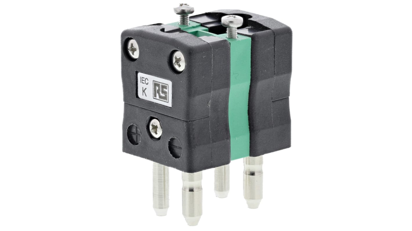 RS PRO Standardgröße Duplex-Steckverbinder für Thermoelement Stecker für Thermoelement Typ K