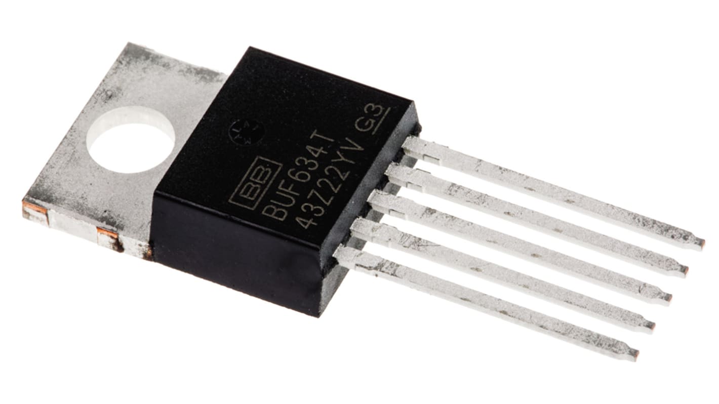 BUF634T, Video Buffer Amplifier 5-Pin TO-220