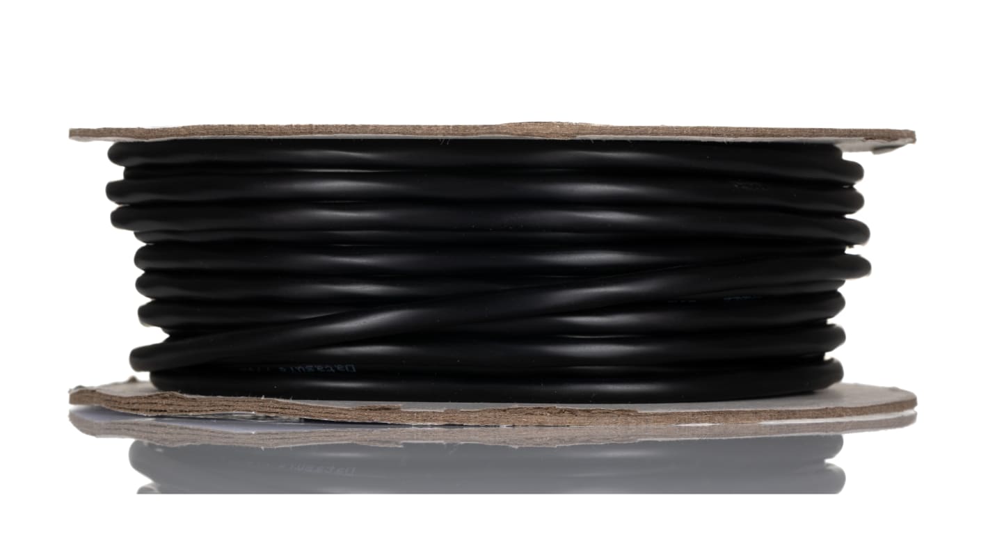 RS PRO Multicore Industrial Cable, 8 Cores, 0.22 mm², DEF STAN, Unscreened, 25m, Black PVC Sheath