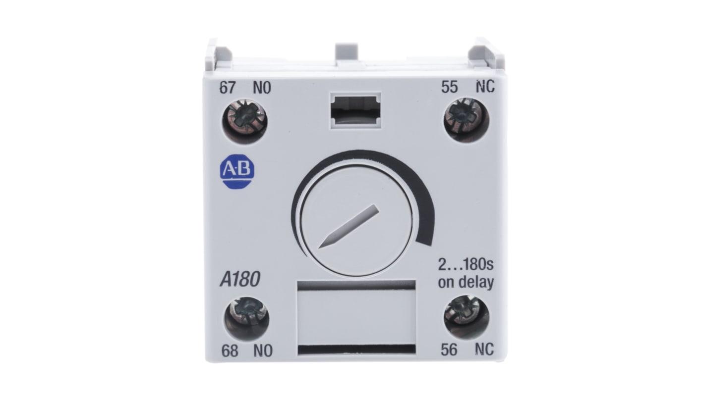 Minuteur pour contacteur à temporisation pneumatique Allen Bradley Bulletin