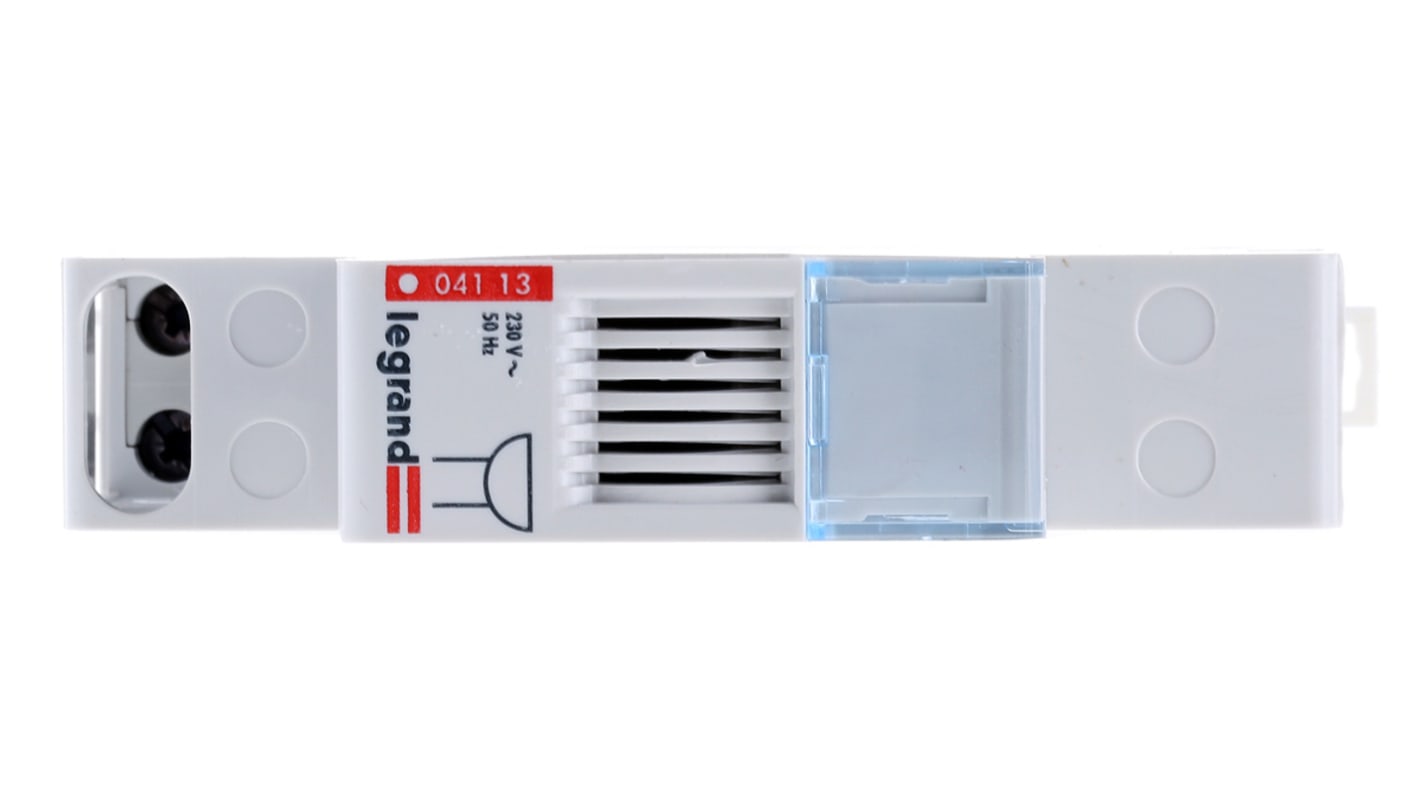 0 041 13 Legrand DIN Rail Mount Buzzer, 230 V ac, 73dB at 1 m, AC