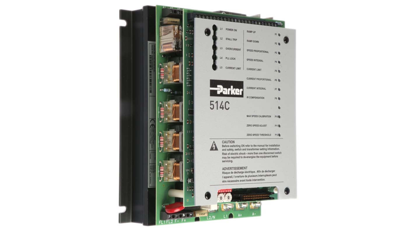 Parker DC Motor Controller, 110 → 500 V, 1 Phase, 32 A, 360 V dc